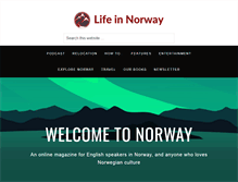 Tablet Screenshot of lifeinnorway.net
